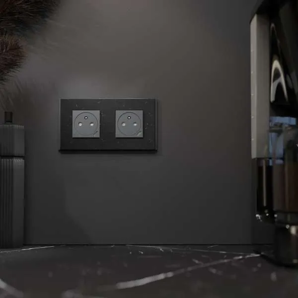 Dekorativni ram Unica Deco 2 elementa iscepkano drvo 