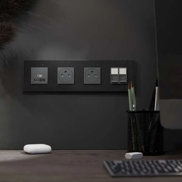 Dekorativni ram Unica Deco 4 elementa iscepkano drvo 