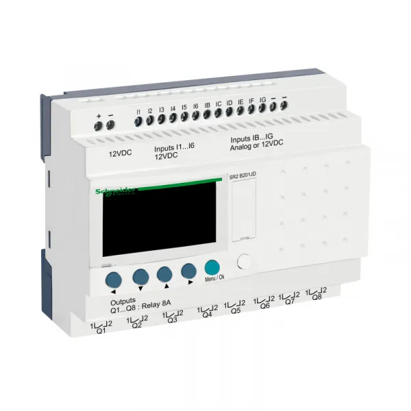 kompaktni progr. kontroler Zelio Logic - 20 I O - 12 VDC - časovnik-displej 