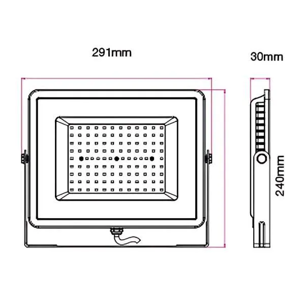 LED Reflektor 100W SMD HB VT 