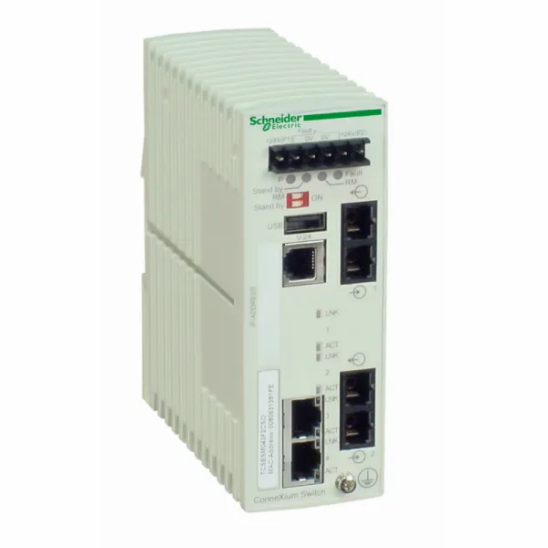 Ethernet TCP/IP upravljivi switch - ConneXium - 2TX/2FX - monomodni 