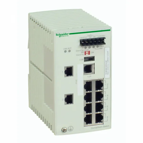 Ethernet TCP/IP upravljivi switch-ConneXium-8 portova bak.+2 za optičke kablove 