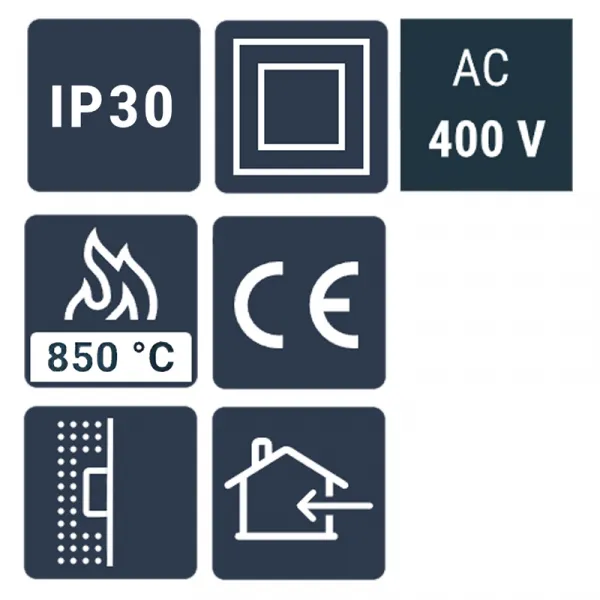 Tabla ugradna U60 5/2 EP petoredna 850 C° 