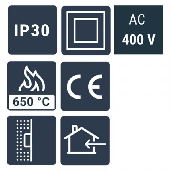 Tabla ugradna U60 5/3 ES petoredna 650 C° 
