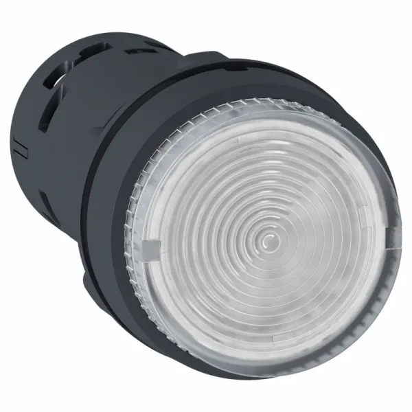 svetleći taster - LED - sa povratkom -1NO - prozirna - 120V 