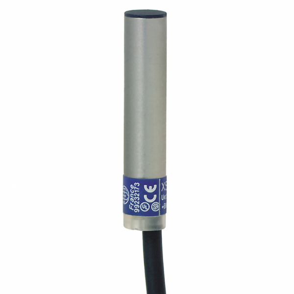 induktivni senzor XS1 Ø6.5 - D33mm - mesing - Sn2mm - 12..24VDC - kabl 2m 