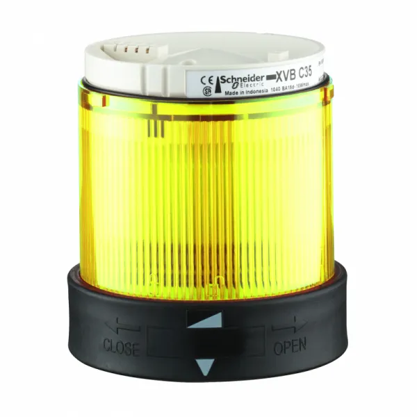 svetlosni trepćući blok - žuti - 230VAC 10W + opcije 