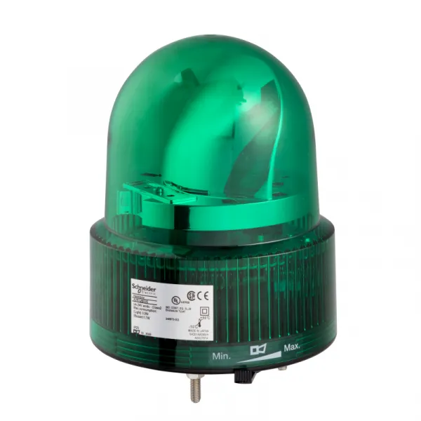 120mm rotirajuća svetiljka zelena 12VAC-DC 