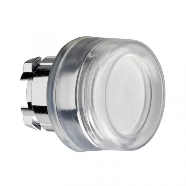 bela udubljena glava svetlećeg tastera Ø22 sa povratkom za integrisan LED 