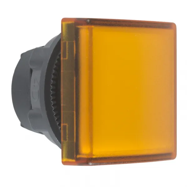 kvadratna narandžasta glava signalne lampice Ø22 ravna sočiva za integrisan LED 