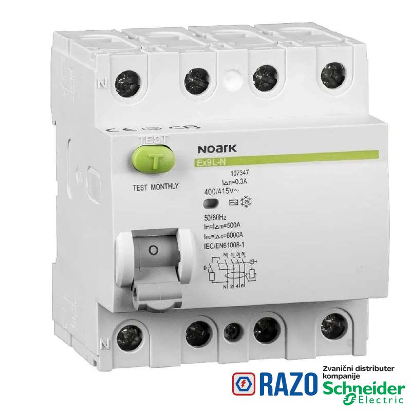 Diferencijalna zaštitna sklopka 4P 25A/300mA tip AC 
