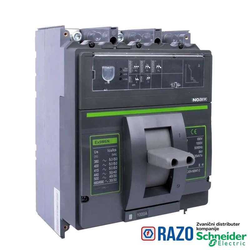 Kompaktni prekidač M6 SU20L 1000A 3P 50kA 