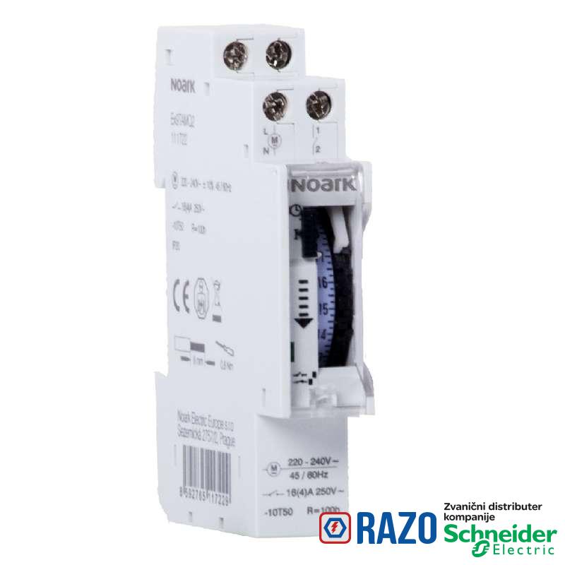 Mehanički tajmer dnevno programiranje 1-kanal sa baterijom 