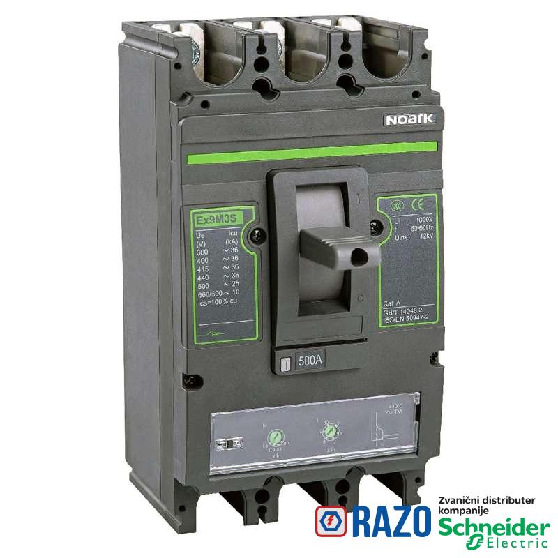 Kompaktni prekidač M3 TM 400A 3P 36kA 