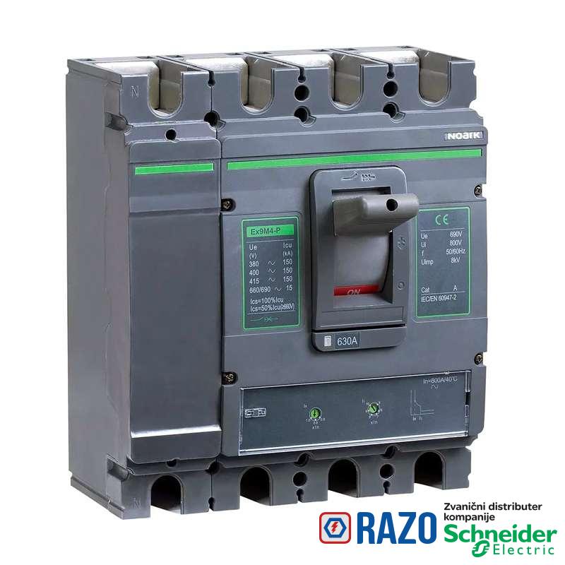 AC Kompaktni prekidač M4 TM 630A 4P4T 36kA 