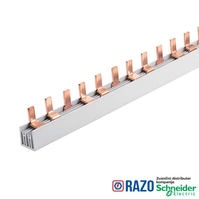 Sabirnica pinska 3L 10mm2 54 modula 1m 