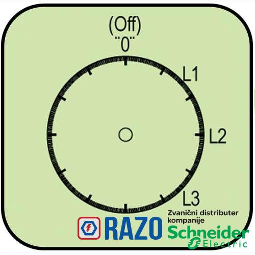Grebenasti prekidač 4 položaja ampermetarska preklopka 16A 3-polni 