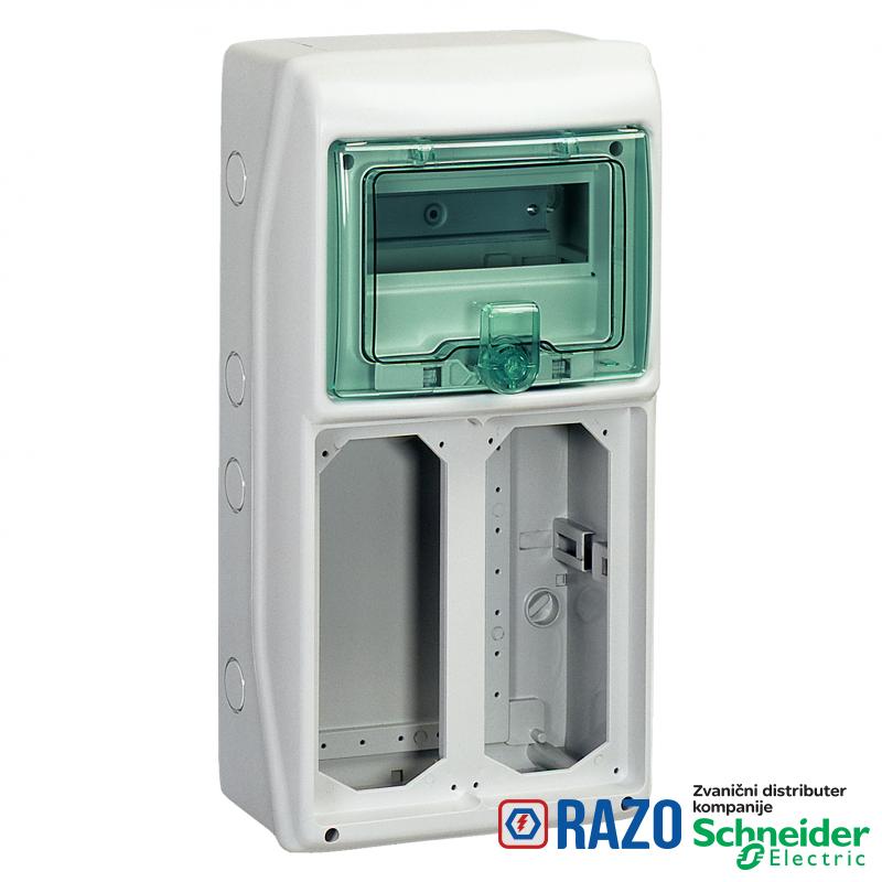 Kaedra - za utičnice- 2 otvora - 1 x 8 modula - 1 priključni blok 