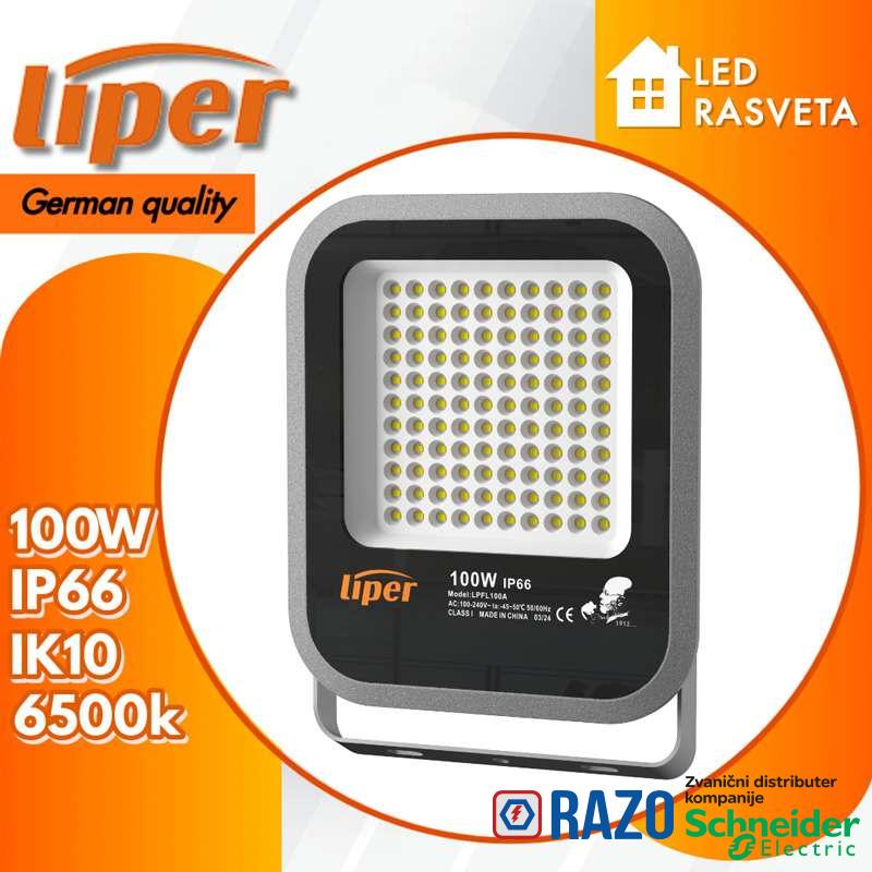 LED Reflektor 100W 6500K 10000lm IP66 
