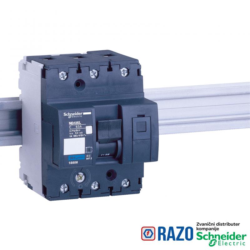 NG125 - prekidač - NG125L - 3P - 80A - C kriva 