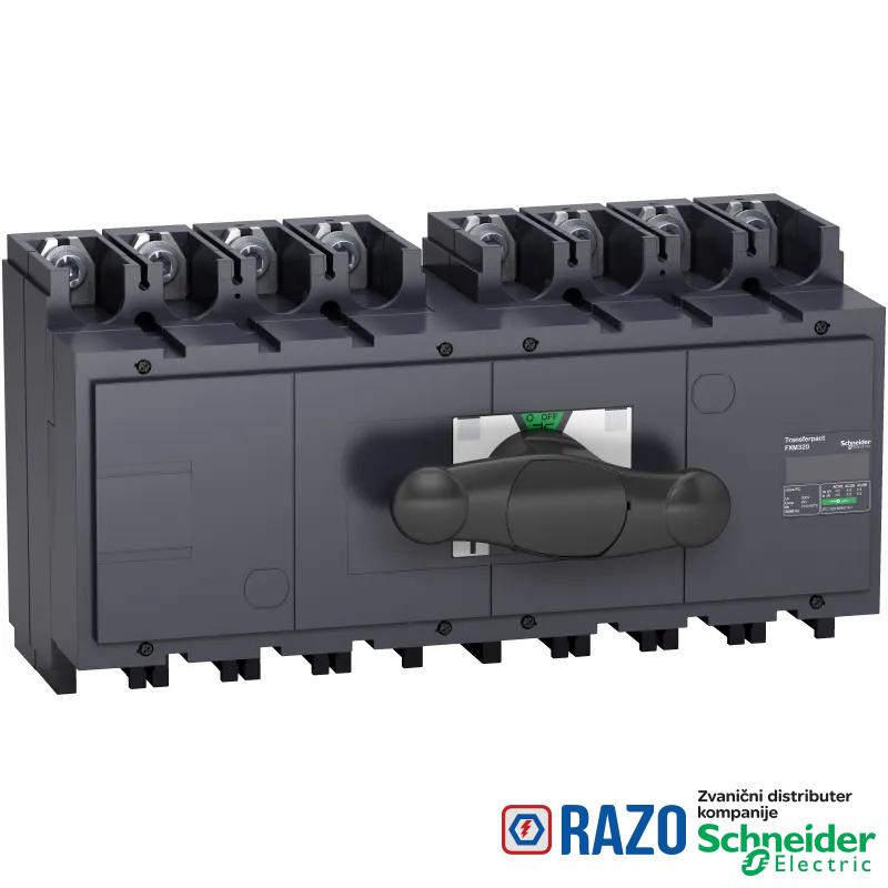 prekidač za ručni sistem za izmenu izvora napajanja INS320 - 4P - 320 A 