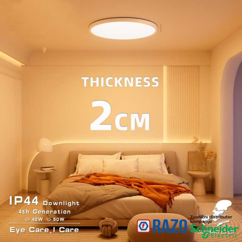 LED Plafonjera slim 40W CCT IP44 bela 