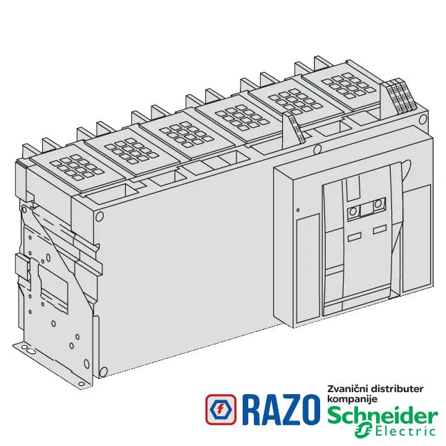 rastavljač Masterpact NW40bHA - 4000 A - 690 V - 3P - fiksni 