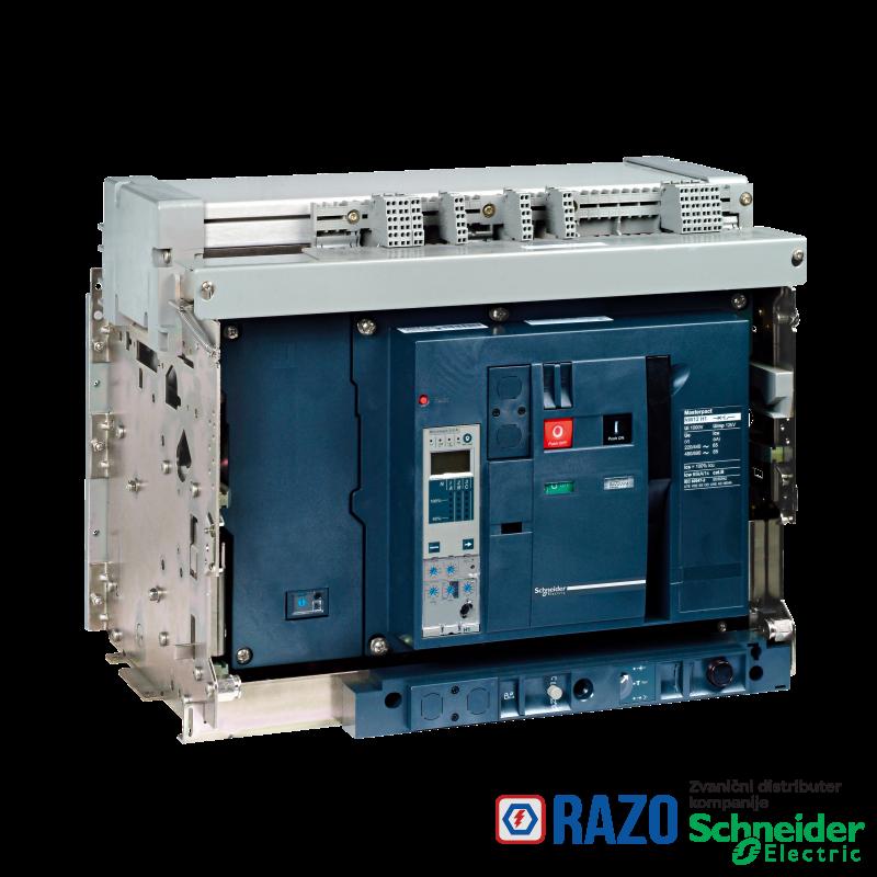 prekidač Masterpact NW16N1 - 1600 A - 4P - izvlačivi - bez zaštitne jedinice 