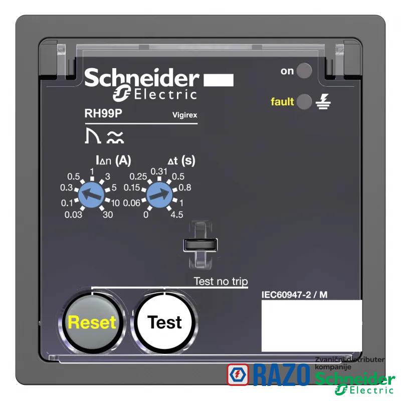 relej diferenc.zaštite RH99P sa automatskim resetom-0.03..30 A - 0..4.5 s -240 V 