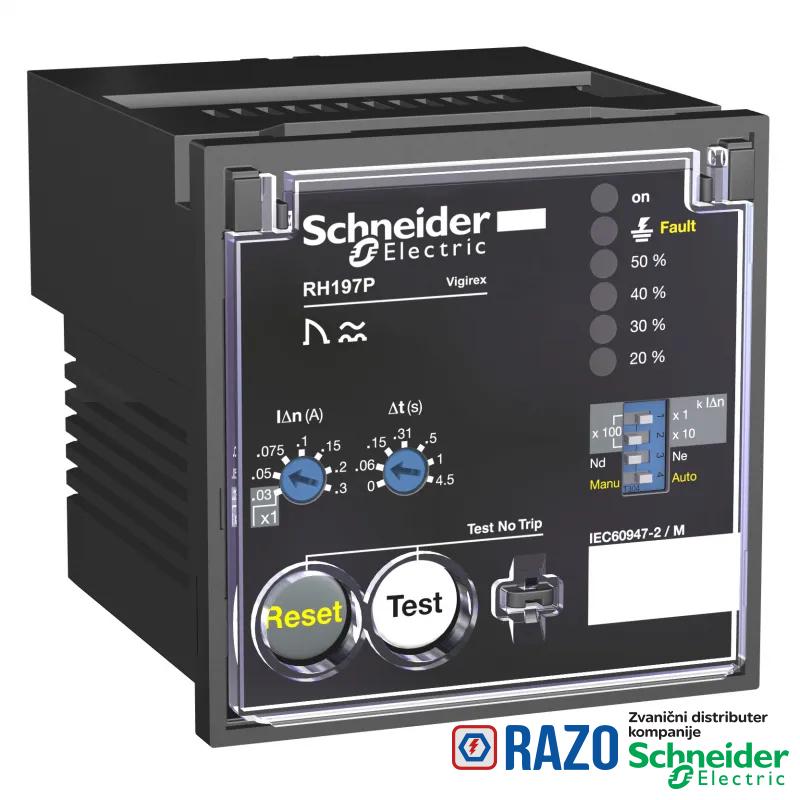 relej diferencijalne zaštite RH197P - 0.03..30 A - 0..4.5 s - 230 V 