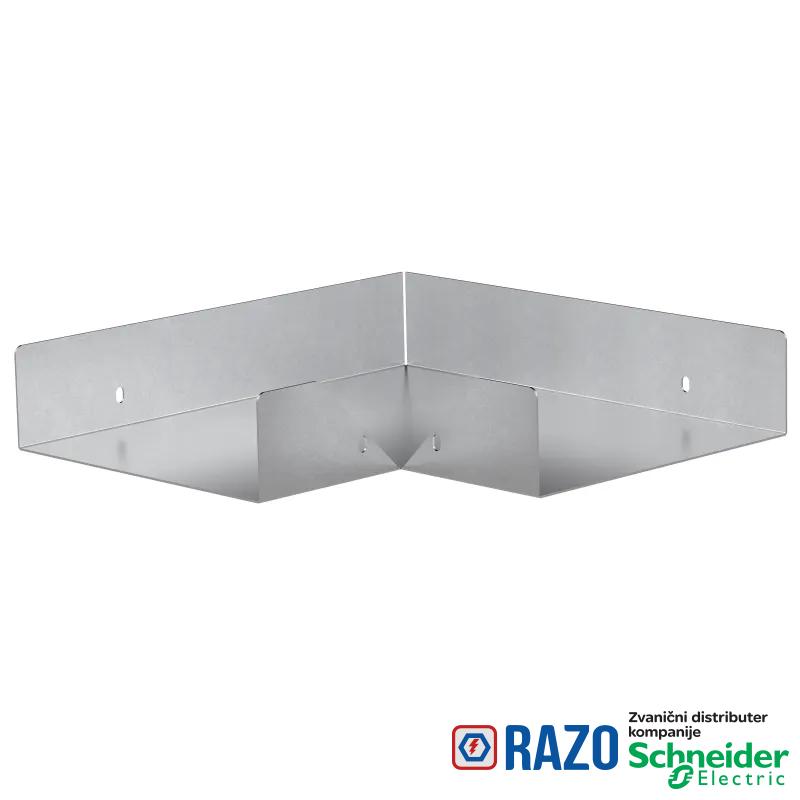 Wibe - element za skretanje pod uglom 90° W10/60-100-pregalvanizovani čelik beli 