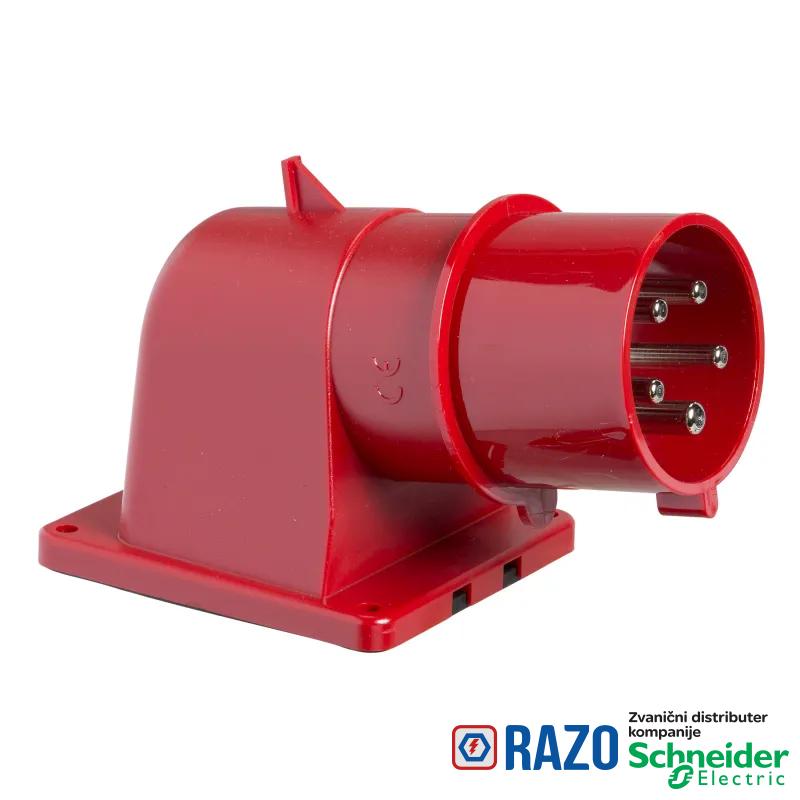 PratiKa industrijski utikač - 32 A - 3P + N + E - 380...415 V AC - IP44 