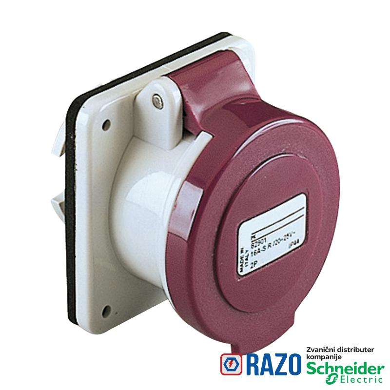 PratiKa industrijska utičnica - 16 A - 2P - 20...25 V AC - IP44 