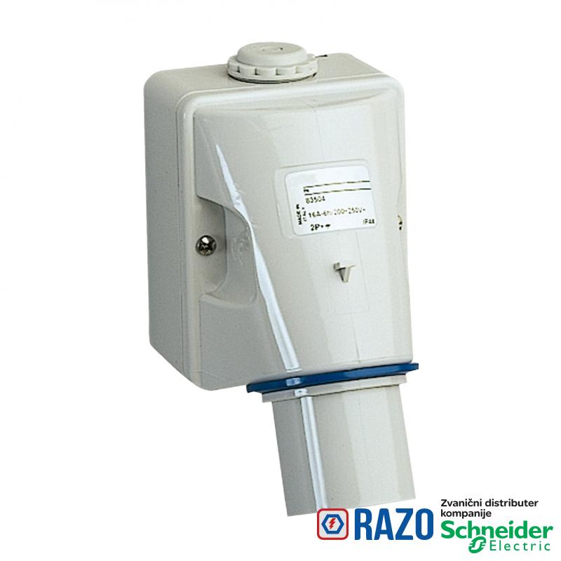 PratiKa industrijski utikač - 16 A - 2P + E - 200...250 V AC - IP44 