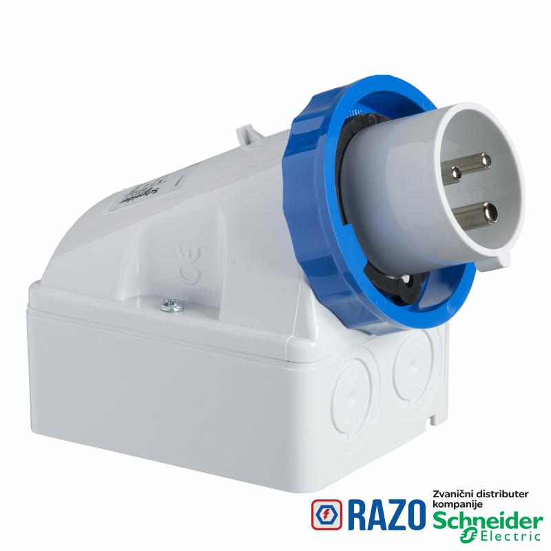 PratiKa industrijski utikač - 32 A - 2P + E - 200...250 V AC - IP67 