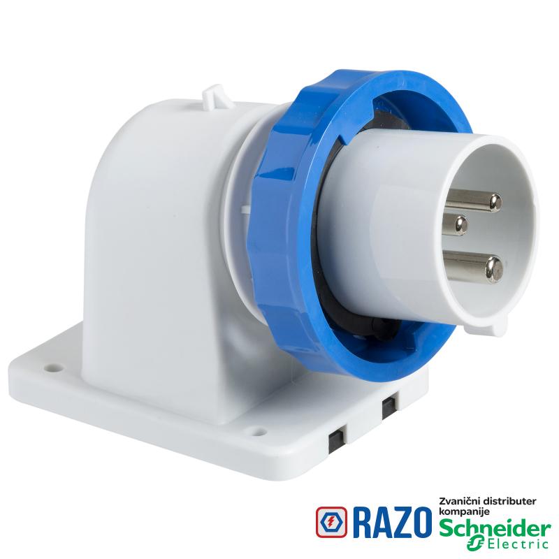PratiKa industrijski utikač - 32 A - 3P + E - 200...250 V AC - IP67 