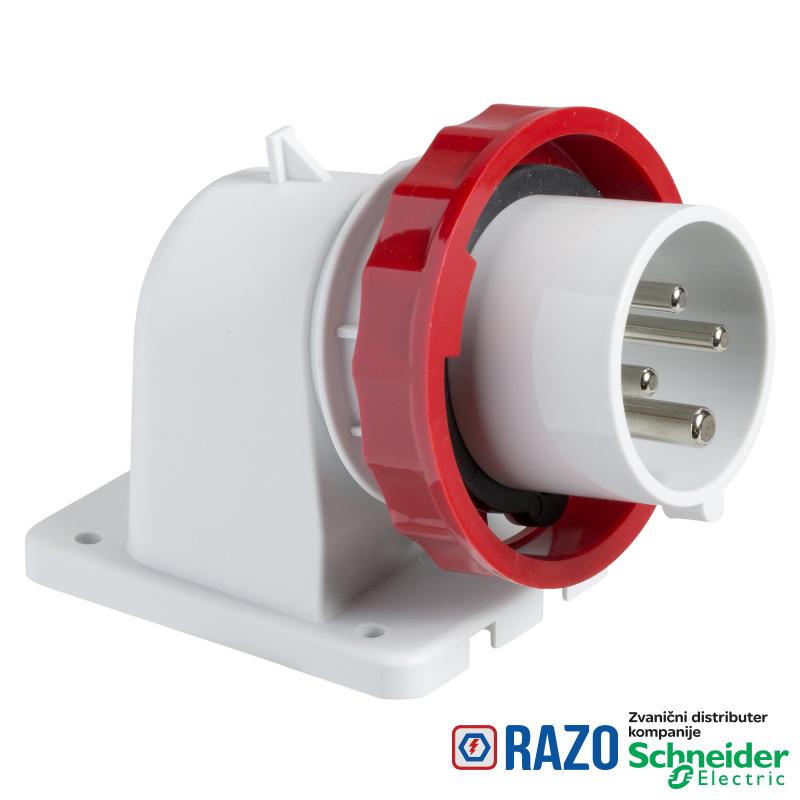 PratiKa industrijski utikač - 32 A - 3P + N + E - 380...415 V AC - IP67 