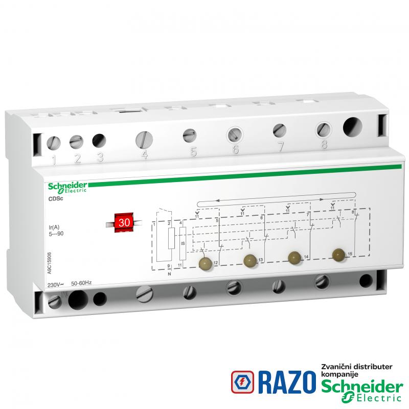 CDSc - monofazni kontaktor za raspodelu opterećenja - 4 kanala 