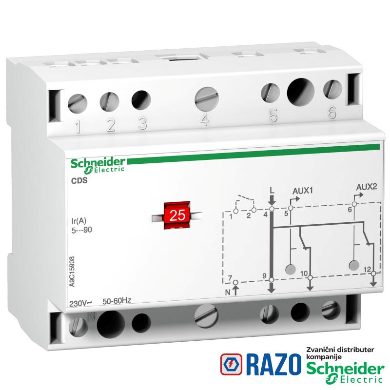 CDS - monofazni kontaktor za raspodelu opterećenja - 2 kanala 