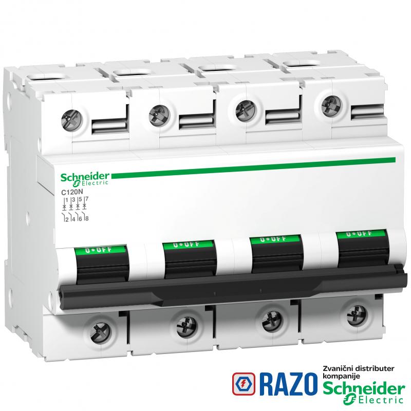 C120N - automatski prekidač - 4P - 125A - B kriva 