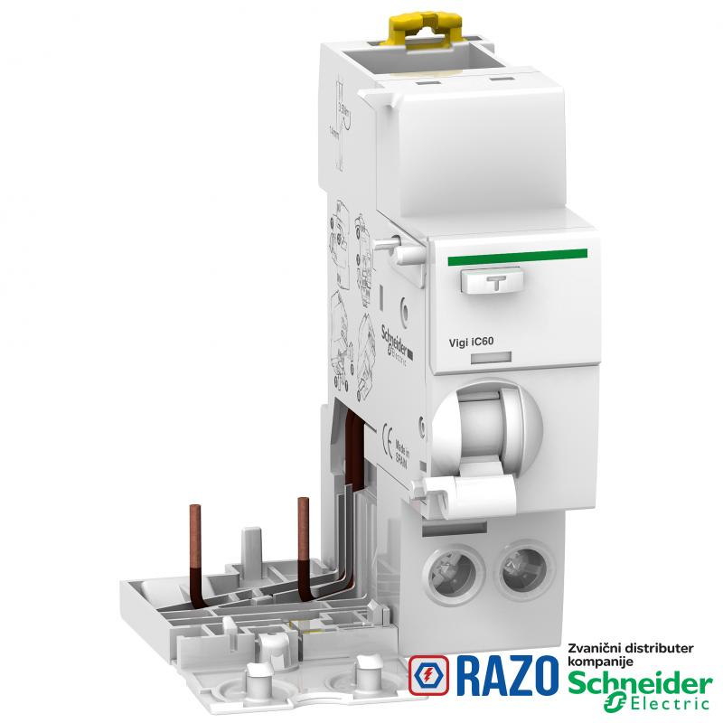 Vigi iC60 - dodatak diferencijalne zaštite - 2P - 25A - 10mA - AC tip 