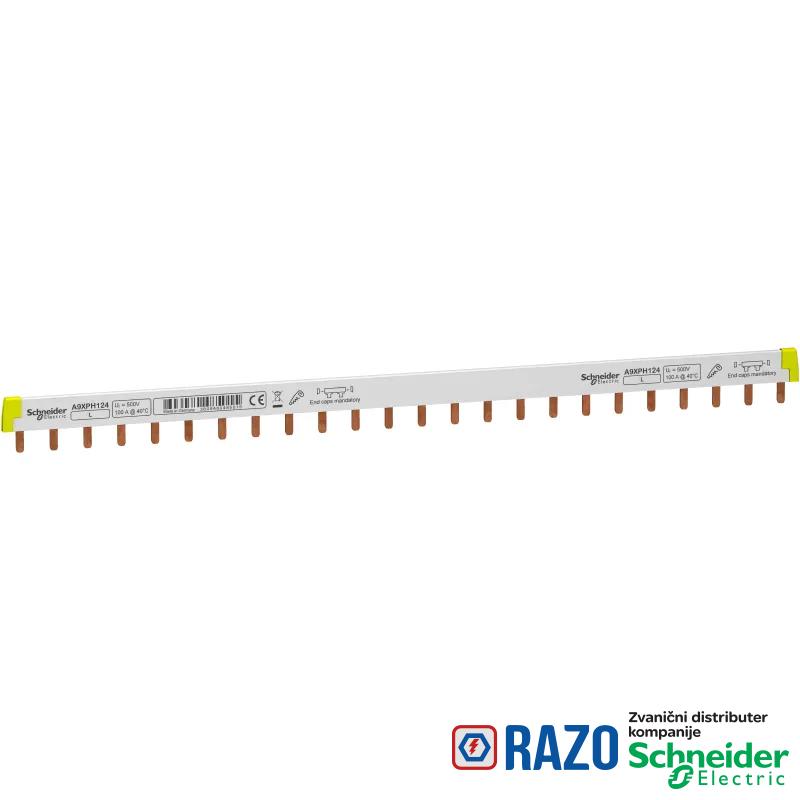 češljasta sabirnica - lako sečenje - Acti 9 1P 24 modula 100A 