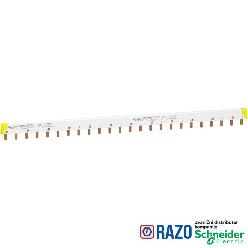 češljasta sabirnica - lako sečenje - Acti 9 2P 24 modula 100A 