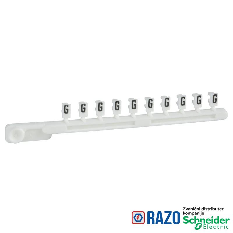 bele odvojive oznake - 25 traka od 10 - znak G 
