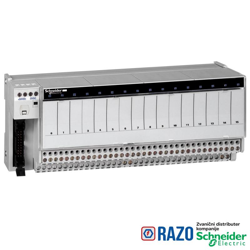 I/O baza za utične releje ABE7 - 16 kanala - relej 10 mm 