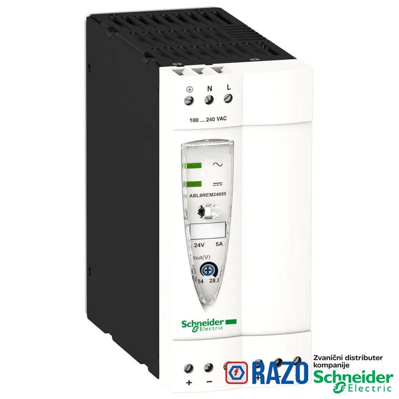 regulisano napajanje SMPS - monofazno ili dvofazno - 100..240 V AC - 24 V - 5 A 