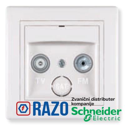 Priključnica antenska TV/FM prolazna 