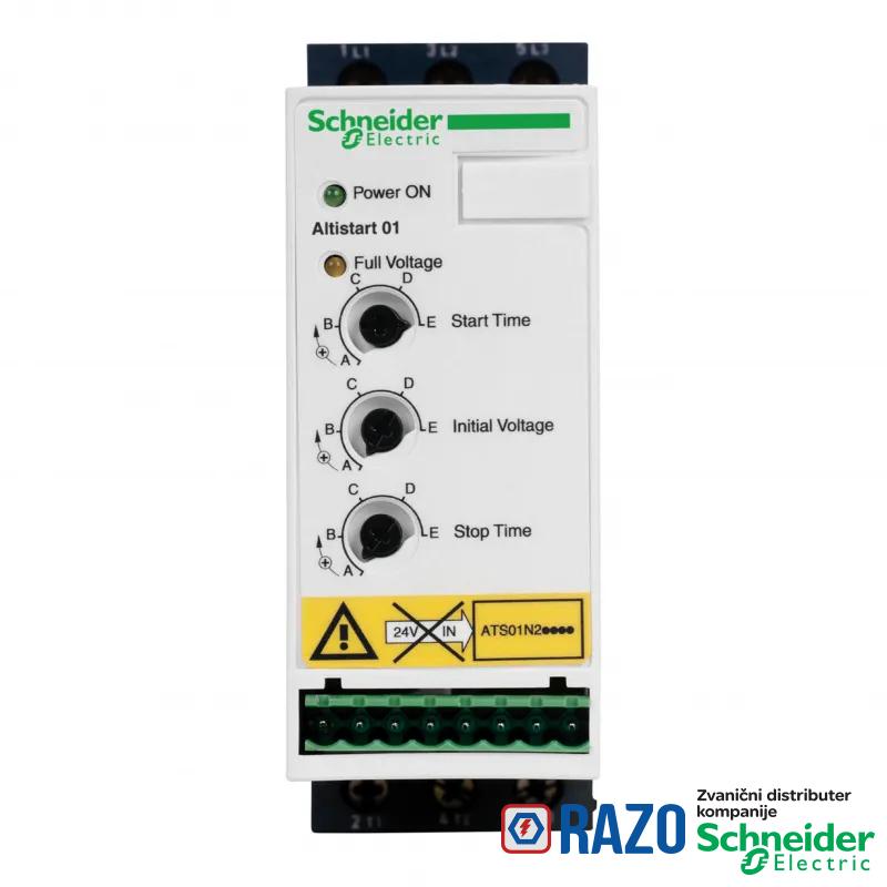 soft starter za asinhroni motor - ATS01 - 6 A - 380..415V - 1.5..3 kW 