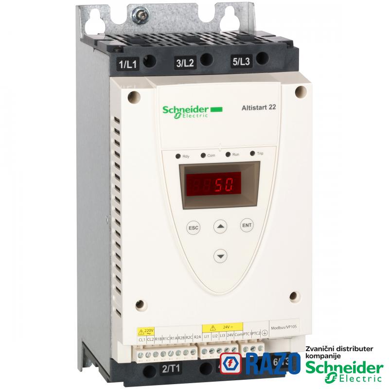 soft starter-ATS22-kontrolni napon 220V-napajanje 230V(4kW)/400...440V(7.5kW) 