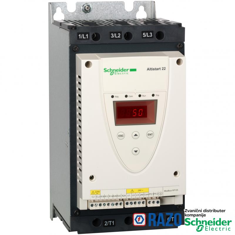 soft starter-ATS22-kontrolni napon 220V-napajanje 230V(22kW)/400...440V(45kW) 